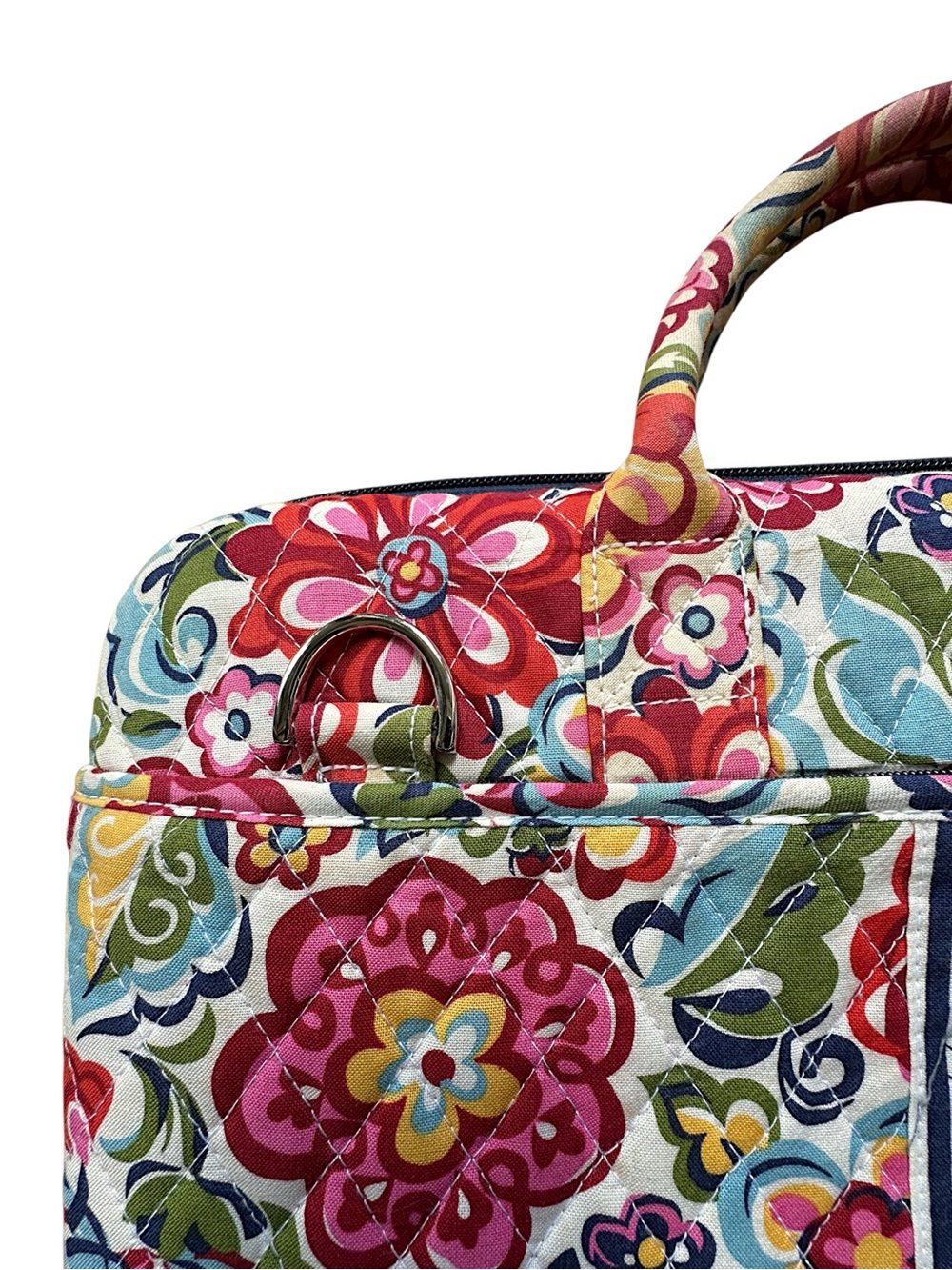 VERA BRADLEY 17” HARD SHELL QUILTED LAPTOP CASE PORTFOLIO HOPE GARDEN - Picture 7 of 15